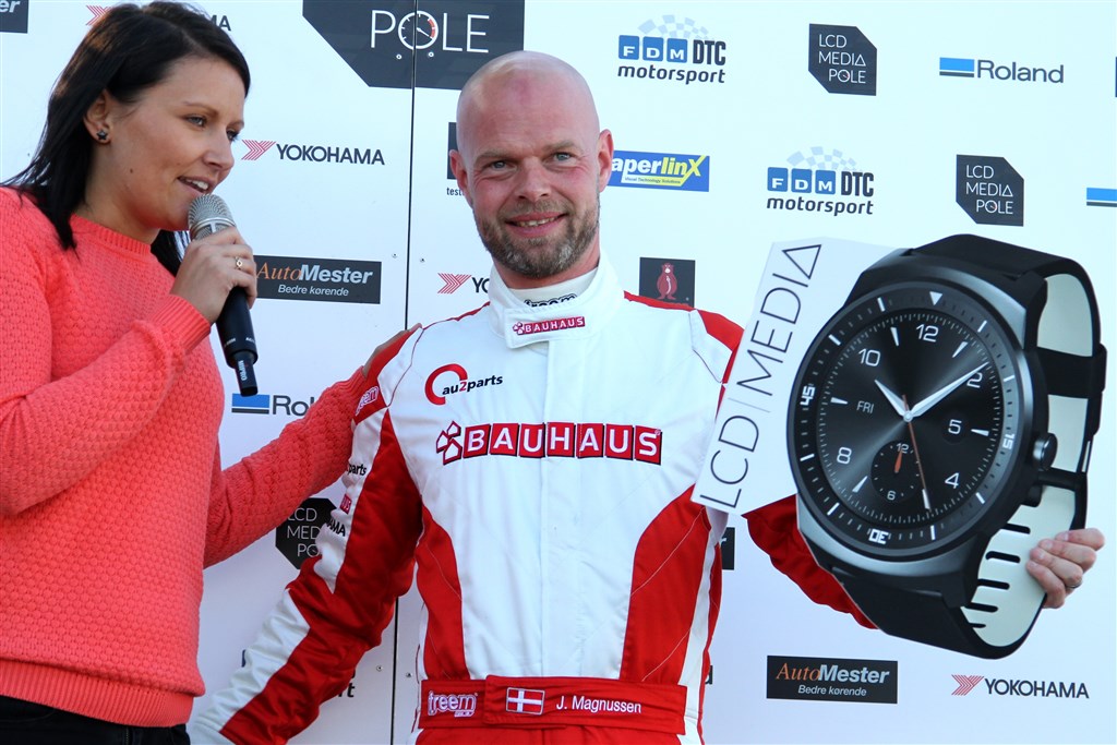 Sejre - og som her gevinster i LCD Media Pole - er det blevet til for Jan Magnussen i år. Men kan han vinde AutoMester Danish Thundersport Championship
(Foto: CNPhoto.dk)